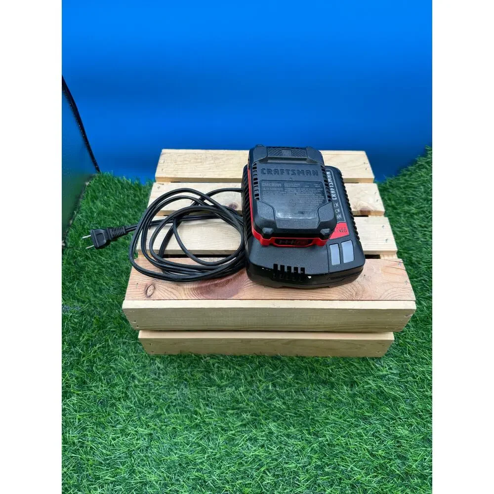 Craftsman V20 Lithium-Ion Battery with New Charger - Model CMCB100